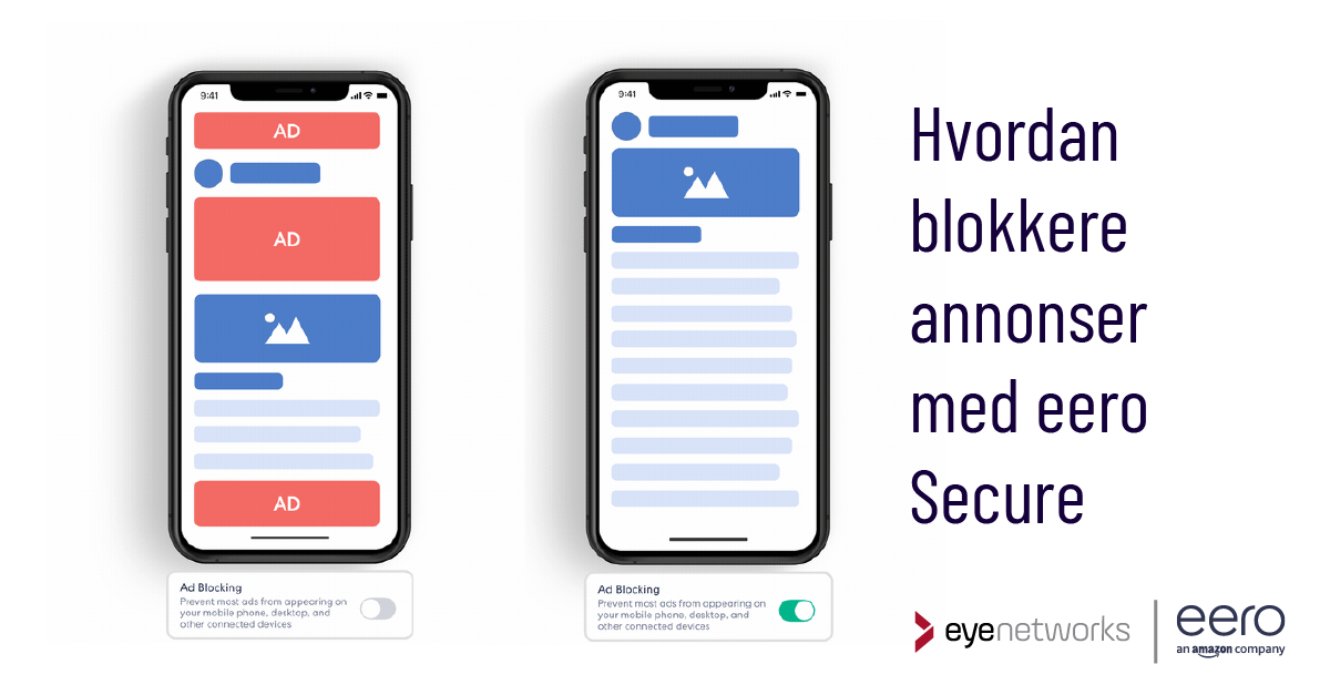 Blokkere annonser med eero Secure