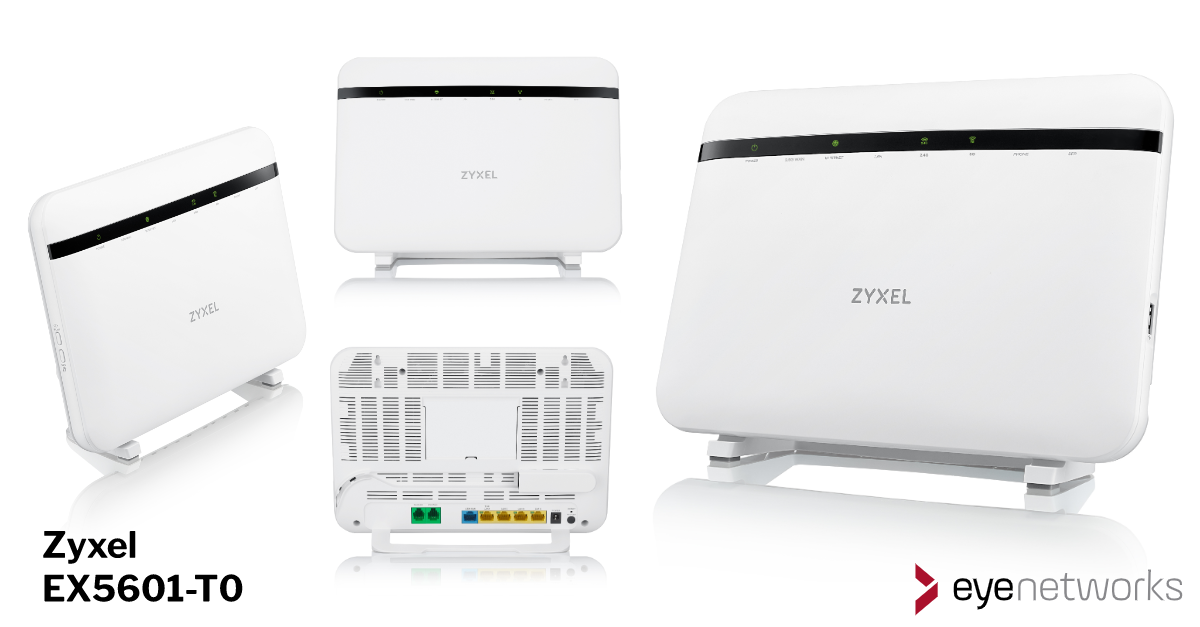 Composite image showing all angles of Zyxel EX5601 available in product photos for download