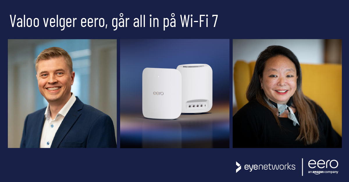 Pressemelding: Finske Valoo velger eero, går all in på Wi-Fi 7